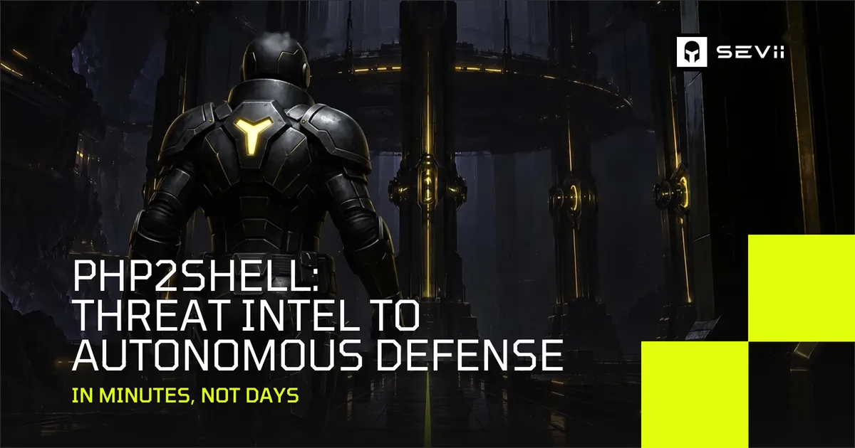 PHP2Shell: Threat Intel to Autonomous Defense, in Minutes, Not Days