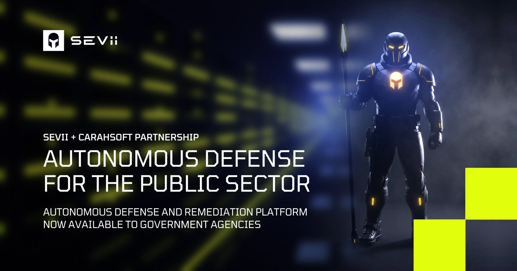 Sevii and Carahsoft partnership – Autonomous Defense for the Public Sector